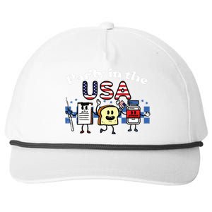 4th July Nurse Party Usa Ativan Scrub Top Patriot Snapback Five-Panel Rope Hat