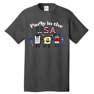 4th July Nurse Party Usa Ativan Scrub Top Patriot Tall T-Shirt