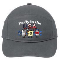 4th July Nurse Party Usa Ativan Scrub Top Patriot 7-Panel Snapback Hat