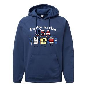 4th July Nurse Party Usa Ativan Scrub Top Patriot Performance Fleece Hoodie