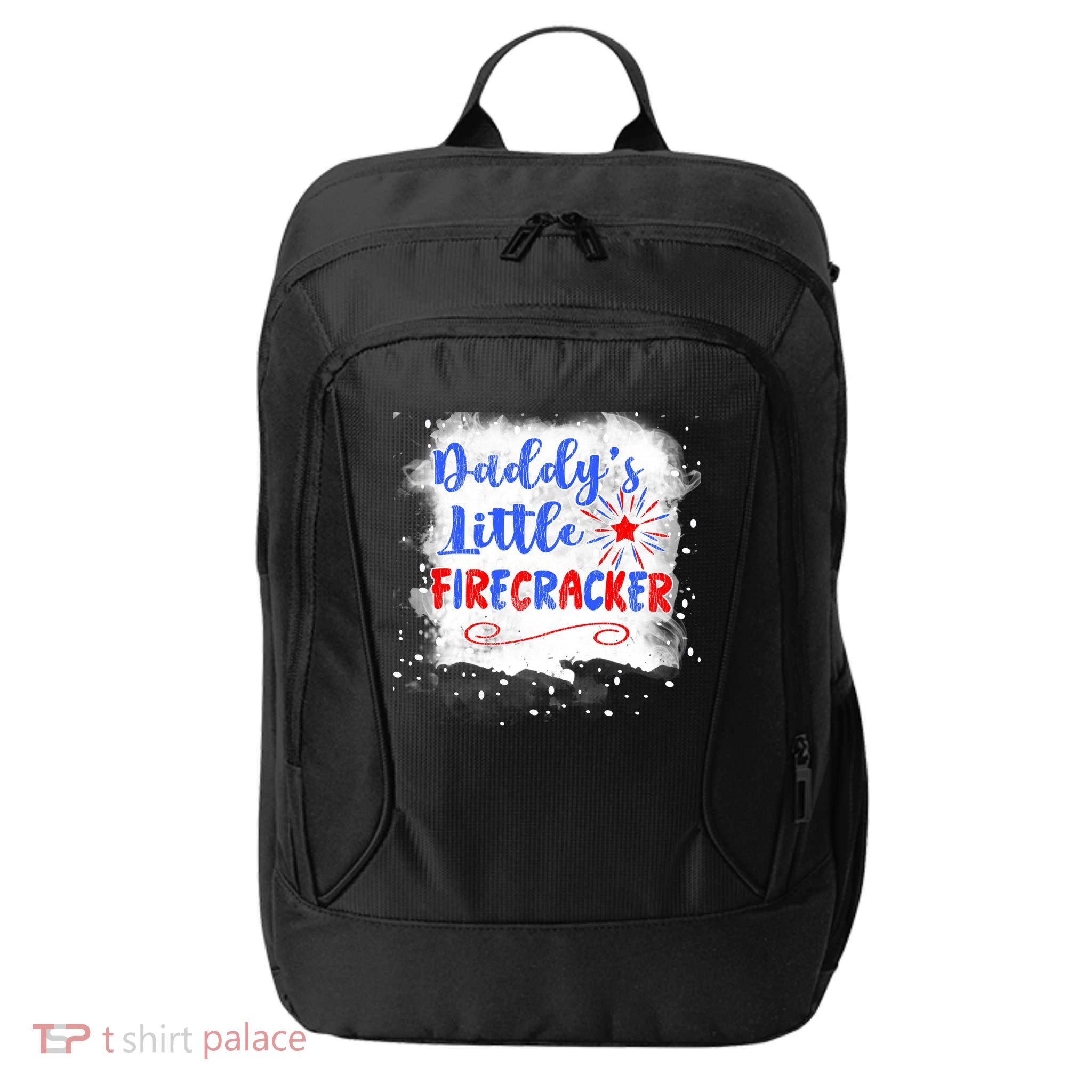 4th July Or Teens Daddys Little Firecracker Gift City Backpack