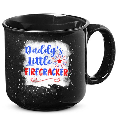 4th July Or Teens Daddys Little Firecracker Gift 15oz Campfire Ceramic Mug