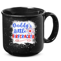 4th July Or Teens Daddys Little Firecracker Gift 15oz Campfire Ceramic Mug