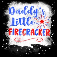 4th July Or Teens Daddys Little Firecracker Gift Drawstring Bag