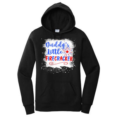 4th July Or Teens Daddys Little Firecracker Gift Women's Pullover Hoodie