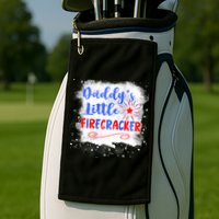 4th July Or Teens Daddys Little Firecracker Gift Golf Towel
