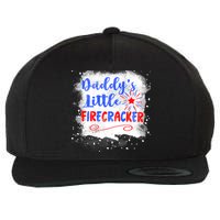 4th July Or Teens Daddys Little Firecracker Gift Wool Snapback Cap