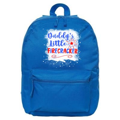 4th July Or Teens Daddys Little Firecracker Gift 16 in Basic Backpack