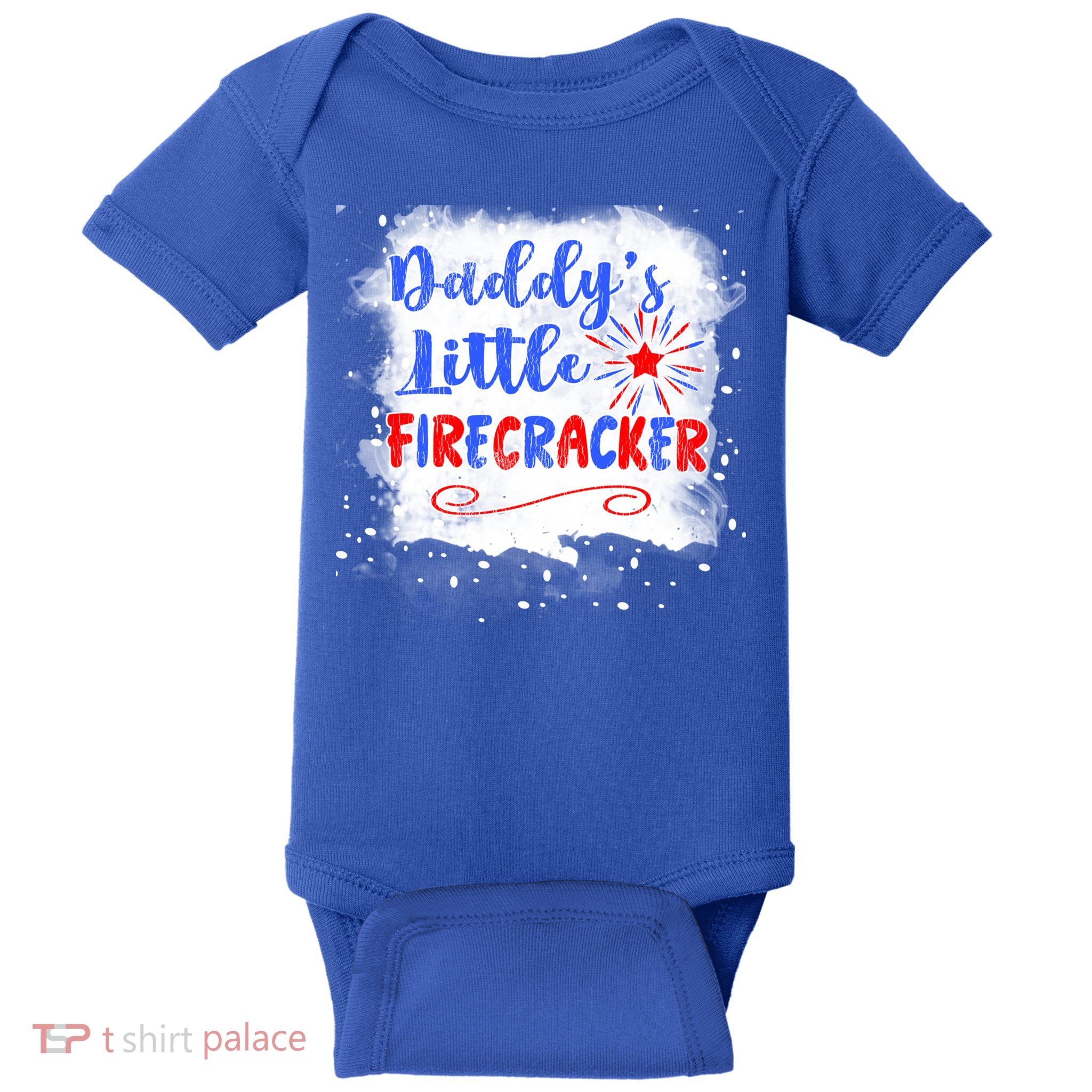 4th July Or Teens Daddys Little Firecracker Gift Baby Bodysuit
