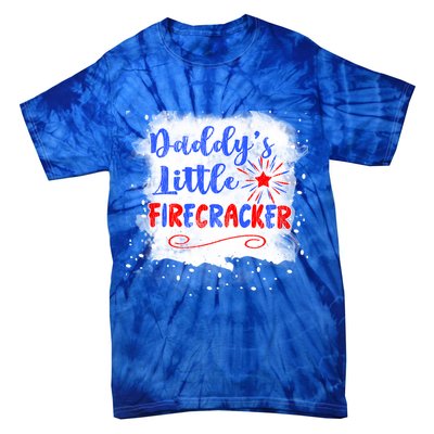 4th July Or Teens Daddys Little Firecracker Gift Tie-Dye T-Shirt