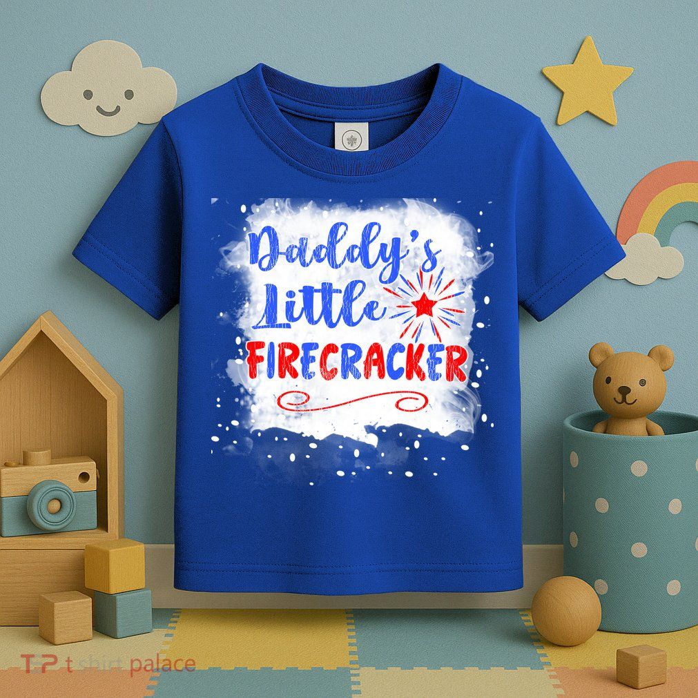 4th July Or Teens Daddys Little Firecracker Gift Toddler T-Shirt