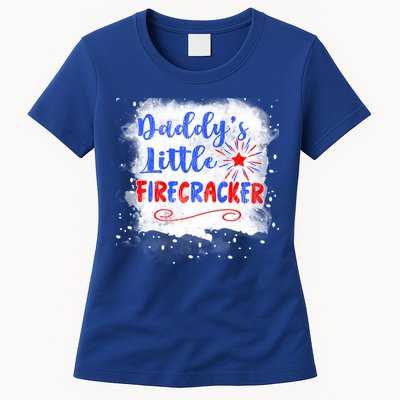 4th July Or Teens Daddys Little Firecracker Gift Womens T-Shirt