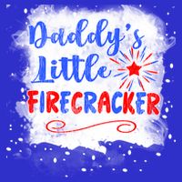 4th July Or Teens Daddys Little Firecracker Gift Zip Tote Bag