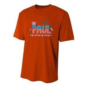 4th July Patriotic Bbq Holiday National Family Paul Cool Gift Youth Performance Sprint T-Shirt