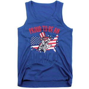 4th July Proud To Be An Americat Cat Lover Memorial Day Cool Gift Tank Top