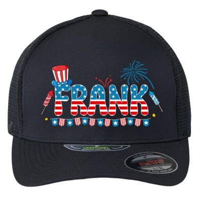 4th July Patriotic Bbq Holiday National Family Frank Gift Flexfit Unipanel Trucker Cap