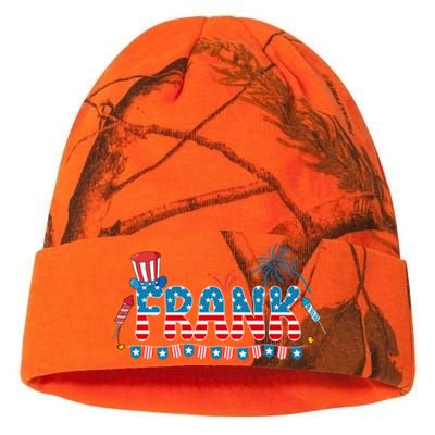 4th July Patriotic Bbq Holiday National Family Frank Gift Kati Licensed 12" Camo Beanie