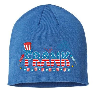 4th July Patriotic Bbq Holiday National Family Frank Gift Sustainable Beanie