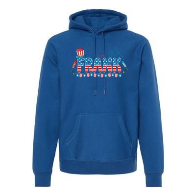 4th July Patriotic Bbq Holiday National Family Frank Gift Premium Hoodie