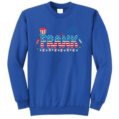 4th July Patriotic Bbq Holiday National Family Frank Gift Tall Sweatshirt