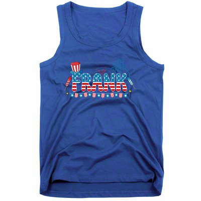 4th July Patriotic Bbq Holiday National Family Frank Gift Tank Top