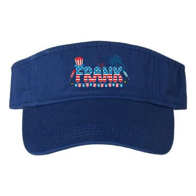 4th July Patriotic Bbq Holiday National Family Frank Gift Valucap Bio-Washed Visor