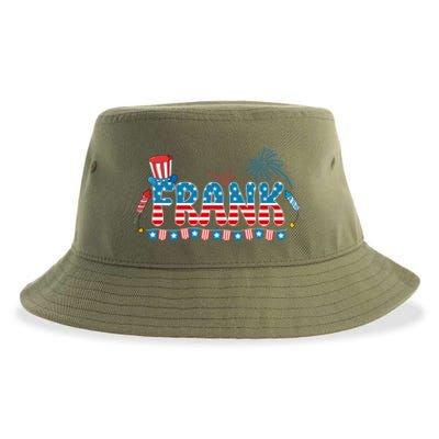 4th July Patriotic Bbq Holiday National Family Frank Gift Sustainable Bucket Hat