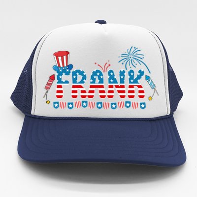 4th July Patriotic Bbq Holiday National Family Frank Gift Trucker Hat