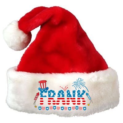 4th July Patriotic Bbq Holiday National Family Frank Gift Premium Christmas Santa Hat