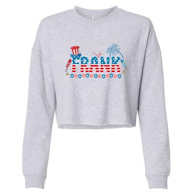 4th July Patriotic Bbq Holiday National Family Frank Gift Cropped Pullover Crew