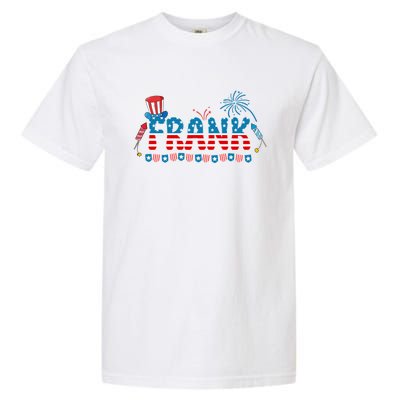 4th July Patriotic Bbq Holiday National Family Frank Gift Garment-Dyed Heavyweight T-Shirt