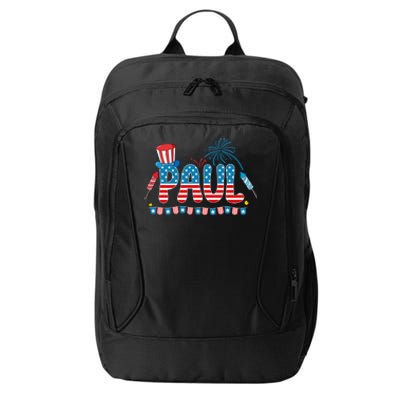 4th July Patriotic Bbq Holiday National Family Paul Gift City Backpack