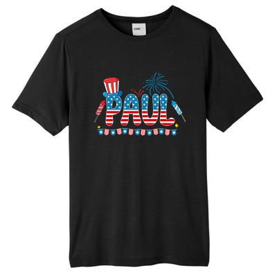 4th July Patriotic Bbq Holiday National Family Paul Gift Tall Fusion ChromaSoft Performance T-Shirt