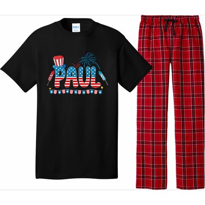 4th July Patriotic Bbq Holiday National Family Paul Gift Pajama Set