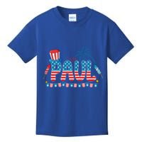 4th July Patriotic Bbq Holiday National Family Paul Gift Kids T-Shirt