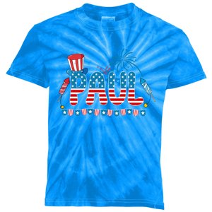 4th July Patriotic Bbq Holiday National Family Paul Gift Kids Tie-Dye T-Shirt