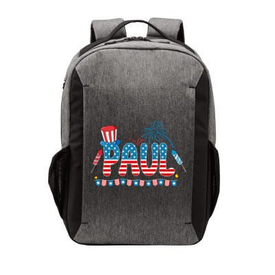 4th July Patriotic Bbq Holiday National Family Paul Gift Vector Backpack