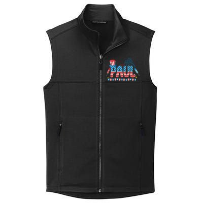 4th July Patriotic Bbq Holiday National Family Paul Gift Collective Smooth Fleece Vest