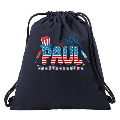 4th July Patriotic Bbq Holiday National Family Paul Gift Drawstring Bag