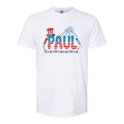 4th July Patriotic Bbq Holiday National Family Paul Gift Softstyle CVC T-Shirt