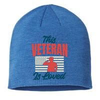 4th July This Veteran Is Loved Grandpa Dad Memorial Day Gift Sustainable Beanie