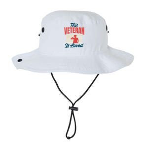 4th July This Veteran Is Loved Grandpa Dad Memorial Day Gift Legacy Cool Fit Booney Bucket Hat