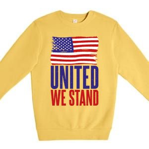 4th July United We Stand Memorial Day Cute Gift Premium Crewneck Sweatshirt