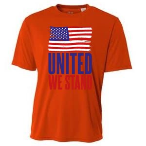 4th July United We Stand Memorial Day Cute Gift Cooling Performance Crew T-Shirt