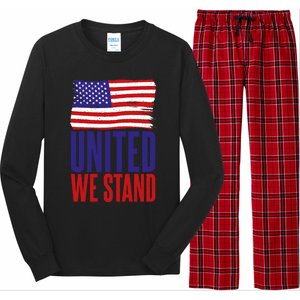 4th July United We Stand Memorial Day Cute Gift Long Sleeve Pajama Set