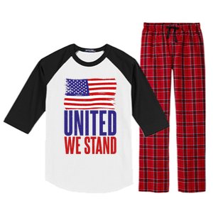 4th July United We Stand Memorial Day Cute Gift Raglan Sleeve Pajama Set