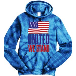 4th July United We Stand Memorial Day Cute Gift Tie Dye Hoodie