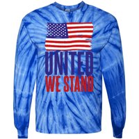 4th July United We Stand Memorial Day Cute Gift Tie-Dye Long Sleeve Shirt