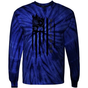 4Th July Veteran Independence Day Veterans Tie-Dye Long Sleeve Shirt