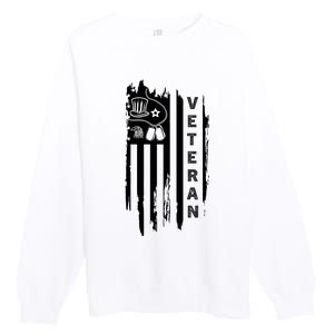 4Th July Veteran Independence Day Veterans Premium Crewneck Sweatshirt